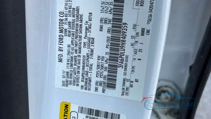 2017 FORD Fusion SE Hybrid