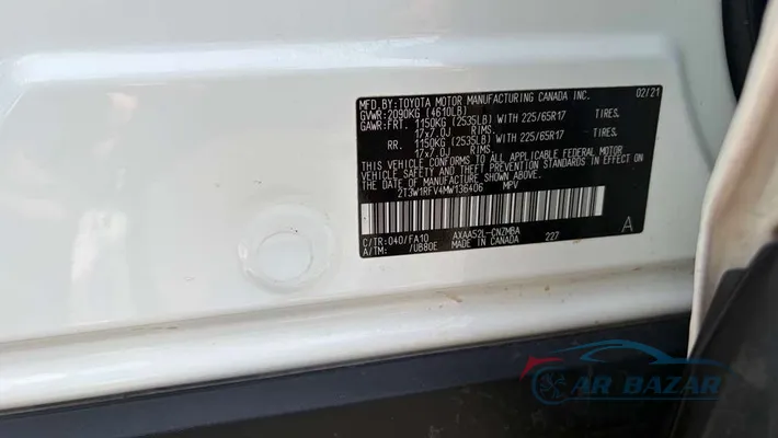 2021 TOYOTA RAV4 XLE